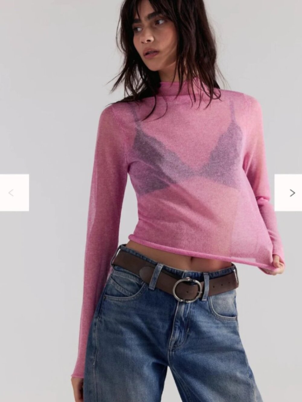NWT FREE PEOPLE FREE-EST Josephina Sweater Top L